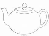 Teapot Kettle Teapots Templates Coloringpage Sketchite Sheets Entitlementtrap sketch template