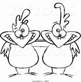 Buddies Buddy Coloring Pages Cartoon Clipart Chicken Vector Getcolorings Clip sketch template