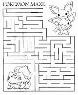 Pokemon Maze Printable Coloring Pages Print Hello Color sketch template