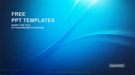 blue wave abstract powerpoint templates