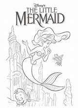 Mermaid Coloring Little Pages Disney Logo Ariel Printable Print Princess Pages9 Kids Colouring Color Book Activities Cover Worksheets Birthday Cartoon sketch template
