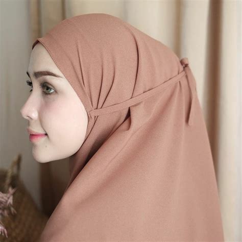 Inspirasi 46 Jilbab Bergo Maryam Warna Mocca Gambar Minimalis