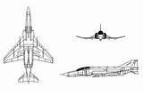 Phantom Ii Douglas Mcdonnell F4 Aircraft Clipart Fighter 4e Planes Side Aviones 4s Gif Drawing Performance F8 F1 Modern General sketch template