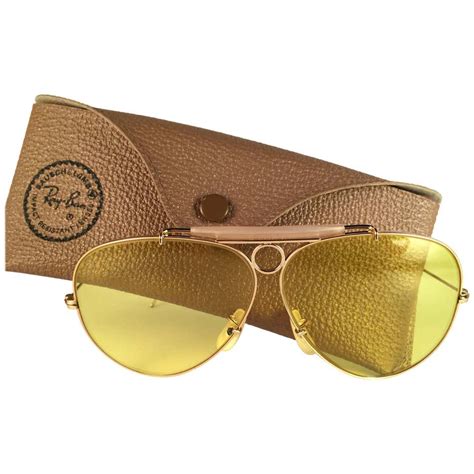 New Ray Ban Shooter 1950 S Classic 12k Gold Filled Collectors Bandl Usa