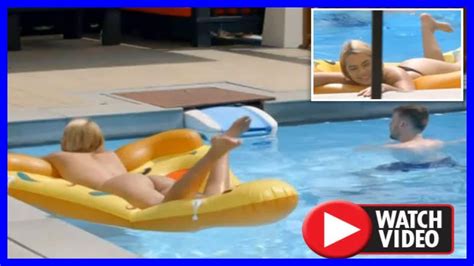 seven year switch husband fumes after stunning wife strips topless in pool youtube