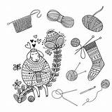 Knitting sketch template