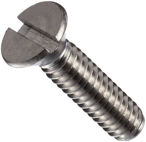 3 Machine Screw Zinc Plated Flat Head Slotted 6 32 Unc Threads Pack