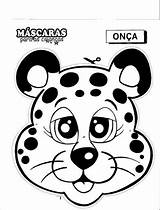 Jaguar Mask Para Coloring Pages Colorear Mascara Mascaras sketch template