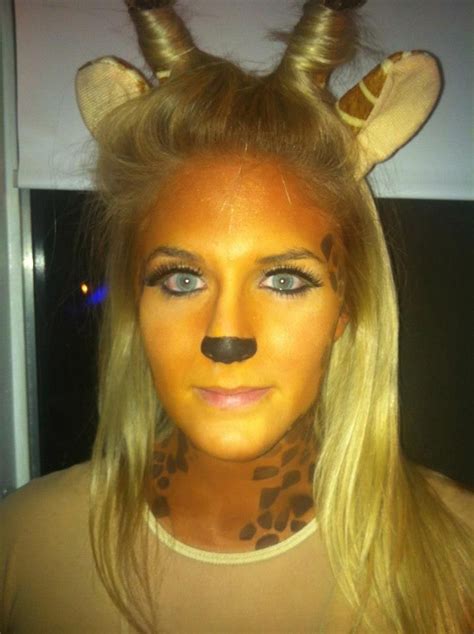 halloween giraffe costume makeup airbrush