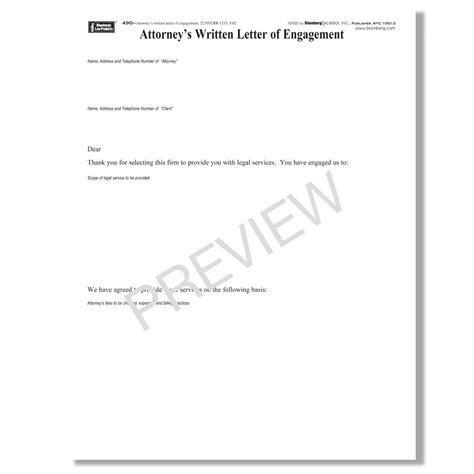 blumberg ny retainer  engagement forms