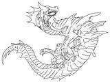 Monster Hunter Coloring Series Designlooter Hell Dragoart Lagiacrus Form 240px 61kb sketch template