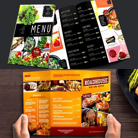 restaurant menus publication image printers