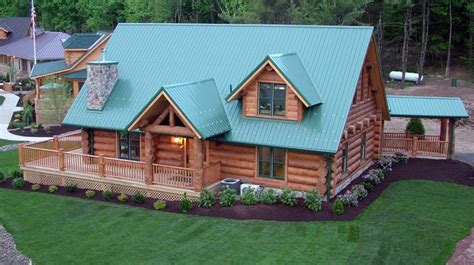 people love    story indian lake log cabin featuring  sq ft  open kitchen