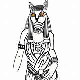 Cat Egyptian Drawing Clipartmag sketch template