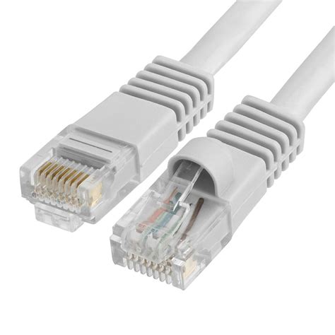 gray cat  rj cca ethernet lan network cable cord  ft