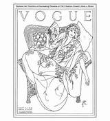 Vogue Coloring Fashion Book Colors Wishlist Add sketch template