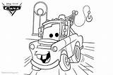 Mater Coloring Pages Cars Tow Pixar Lineart Printable Color Print Kids sketch template
