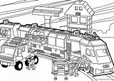 Train Coloring4free sketch template