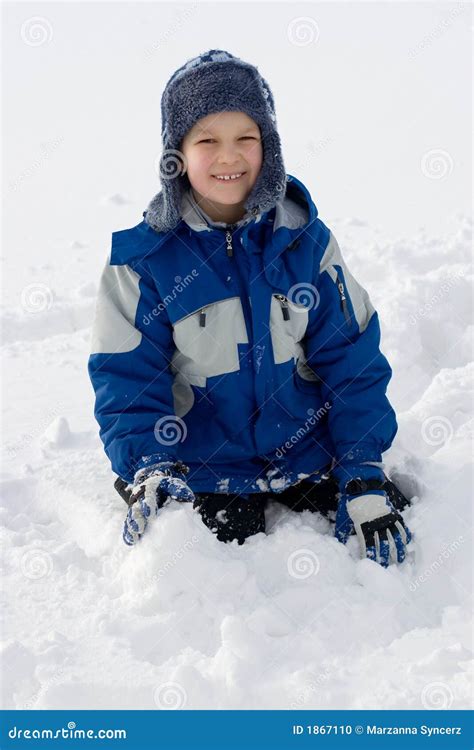 boy  snow stock photo image