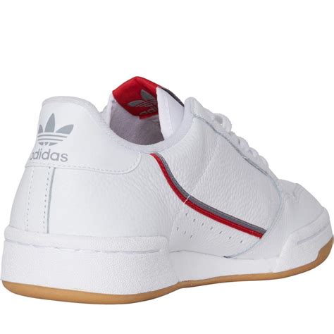 buy adidas originals mens continental  footwear whitegrey heatherscarlet