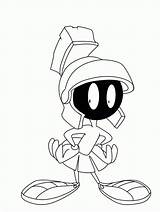Marvin Martian Coloring Pages Looney Draw Tunes Cartoon Drawing Drawings Characters Character Helmet Faces Head Central Cartoons Face Simple Clipart sketch template