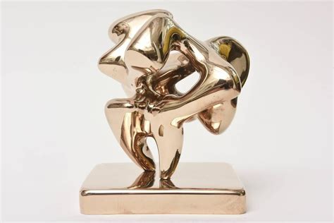 Signed Karpel Polished Bronze Abstract Sculpture At 1stdibs