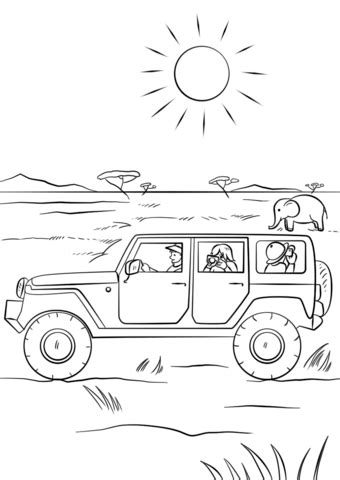 safari jeep coloring page cars coloring pages animal coloring pages
