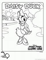 Mickey Mouse Coloring Clubhouse Pages Printable Popular sketch template