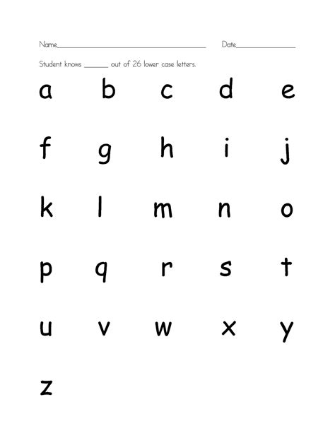 alphabet upper  lowercase printable