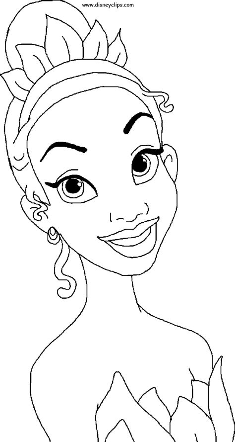 princess tiana coloring pages   frog coloring pages