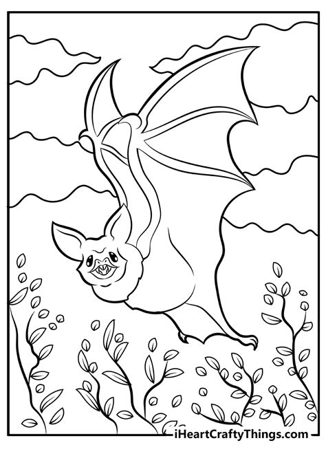 halloween bat coloring pages