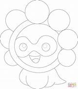 Castform Snowy Template Coloring sketch template