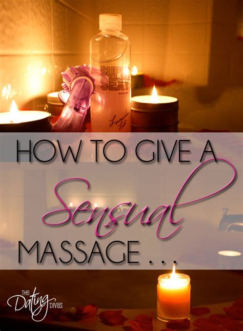 how to give a sensual massage