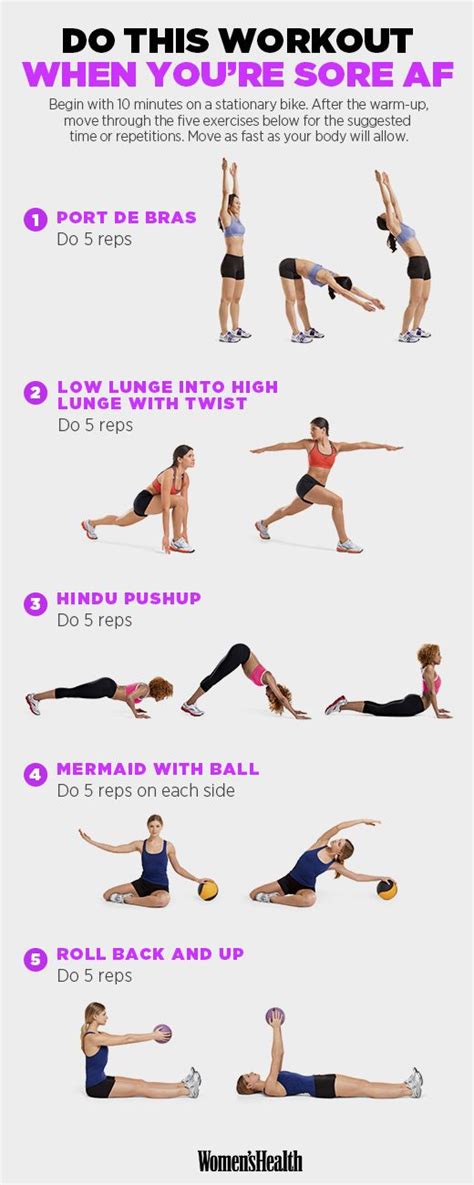 the workout you need when you re sore af fitness tips and workouts exercise workout fitness