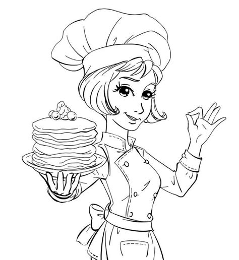 chef coloring pages  printable coloring pages  kids