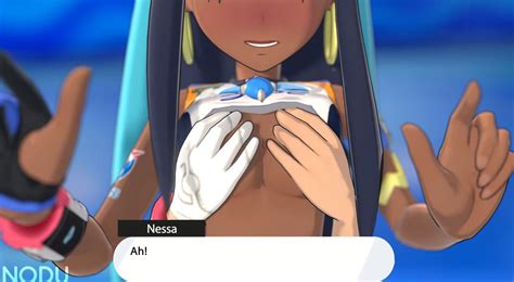 nessa mates in front of a crowd for ero animation