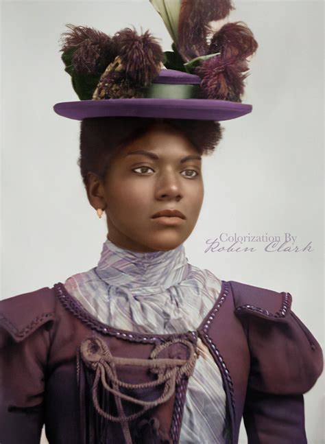 victorian era woman  color circa late  colorized  robin clark rcolorization