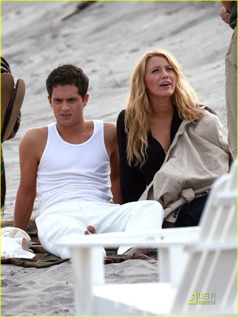 full sized photo of blake lively penn badgley beach kiss 06 photo