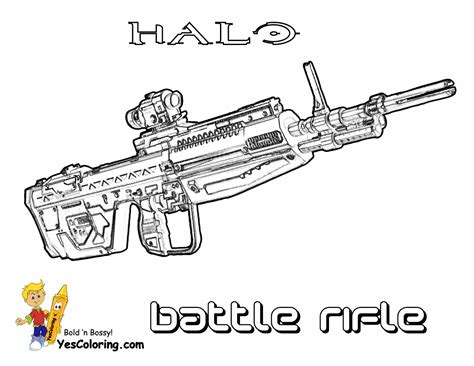 halo assault rifle coloring pages coloring pages