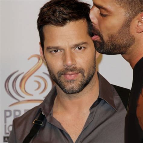 Ricky From Ricky Martin Sensually Kissing Things