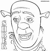 Shrek Coloring Pages Printable Getcolorings Color sketch template