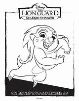 Coloring Lion Guard Pages Disney Kion Activity Unleash Power Kiara Bunga Mamasmission Coast Template Promo Getdrawings Sheets Choose Board Sheet sketch template