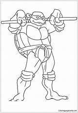 Pages Superhero Donatello Coloring Color Online sketch template