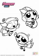 Coloring Winter Pages Powerpuff Girls Puffs Cartoon Supercoloring Drawing Girl Printable Visit Choose Board sketch template