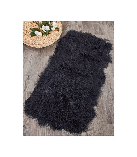 mongolian lamb fur plates  black fursourcecom