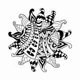 Zentangle Stammes Vektorsymbol Sonnen Stam Ohm Aum Illustrationer sketch template