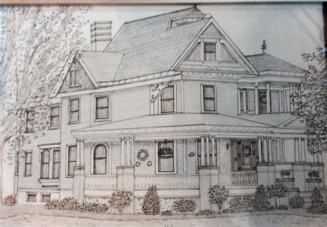house pencil drawing victorian homes house styles house