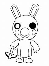 Roblox Piggy Hare Archer Robby Kolorowanki Robot Busqueda Piggie sketch template