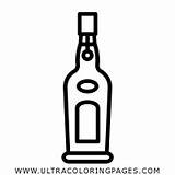 Licor Vinho Garrafa Botella Botellas Liqueur Weinflasche Ultracoloringpages Clipartkey sketch template