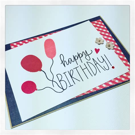 mums craft shop  clean  simple birthday card